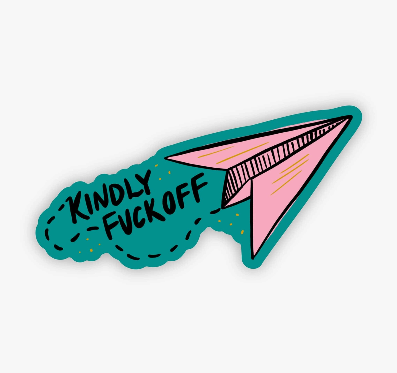 Kindly Fuck Off Sticker