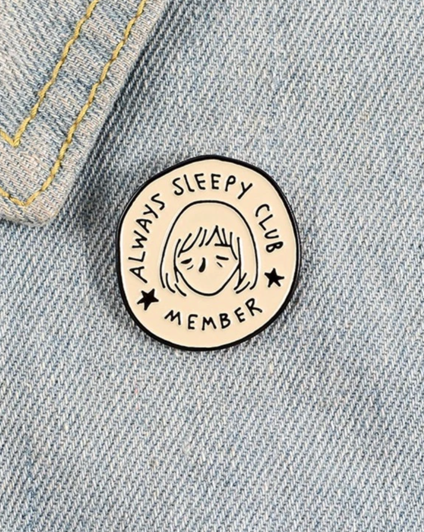 Sleepy Club Brooch